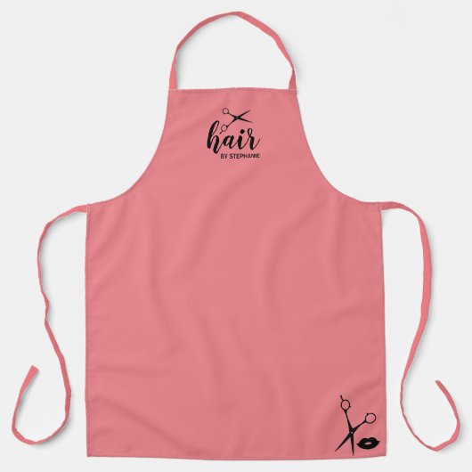 Kute persoonlijke haas door hairdresser schort (Voorkant)