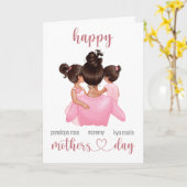 Kute Persoonlijke Happy Mothers Day Kaart (Gele Bloem)