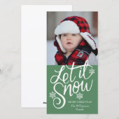 Kute persoonlijke kerstfotokaart voor familie feestdagenkaart (Voorkant / Achterkant)