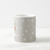 Kute persoonlijke kerstman laat het sneeuwen koffiemok (Center)