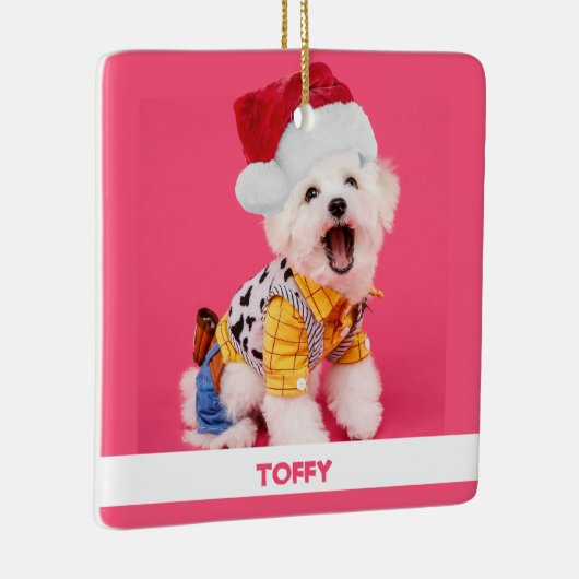 Kute persoonlijke kerstpas keramisch ornament (Rechts)