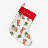 Kute persoonlijke kerststop kleine kerstsok (Voorkant (Hangend))