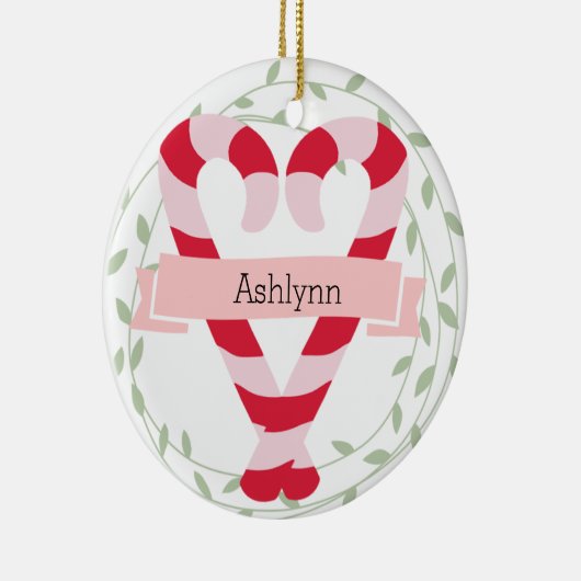 Kute persoonlijke kerstversiering kleindochter keramisch ornament (Rechts)