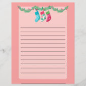 Kute persoonlijke kerstwinlijst voor de kerstman (Achterkant)