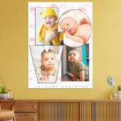 Kute persoonlijke liefde sjabloon foto harten canvas afdruk (Insitu (Woonkamer))