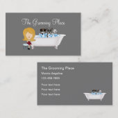 Kute Pet Dog Grooming Services and Salon Visitekaartje (Voorkant / Achterkant)