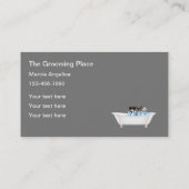 Kute Pet Dog Grooming Services and Salon Visitekaartje (Achterkant)