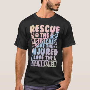 Kute Pet redder dier redding van de gemist hond T-shirt