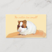 Kute Pet Sitter Guinea Pig QR Code Visitekaartje (Voorkant)