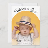 Kute Photo Arch Children's Birthday Party Kaart (Voorkant)