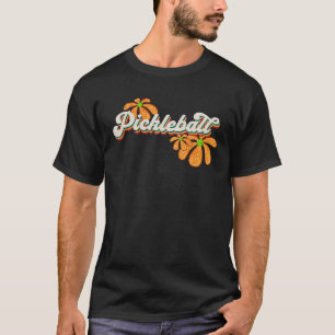 Kute Pickleball Distress Retro Flowers T-shirt