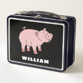 Kute pig - Aangepaste Naam van de Douane terug naa (Voorkant)