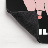 Kute pig - Aangepaste Naam van de Douane terug naa Muismat (Hoek)