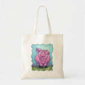 Kute Pig Reused Shopping Bag Tote Bag (Voorkant)