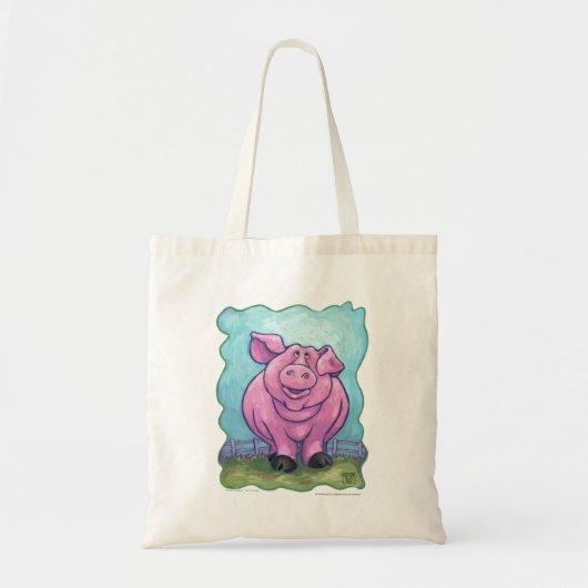 Kute Pig Reused Shopping Bag Tote Bag (Voorkant)