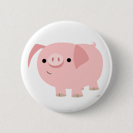 Kute piggy-knoppenbadge ronde button 5,7 cm