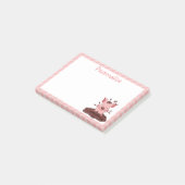 Kute piglet die in modder speelt post-it® notes (Schuin)