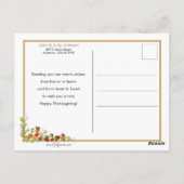 Kute Pilgrim Girl met Kokerpot Briefkaart (Achterkant)