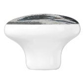 Kute pinguïns op bekeramische romp keramische knop (Zijkant)