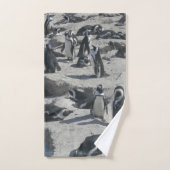 Kute pinguïns op de keukenset van de beugel bad handdoek (Handdoek)