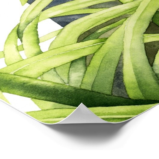 Kute Pitbull Dog in gele bloemtuin Poster (Hoek)