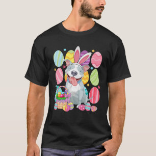 Kute Pitbull-paaspasta-paaskleurige paaseieren T-shirt