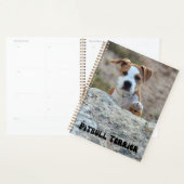 Kute Pitbull Terrier Puppy Calendar Planner (Display)