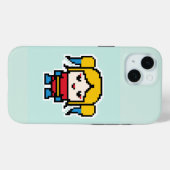 Kute pixeled bad girl gooit kussenzakhorloge Case-Mate iPhone case (Achterkant (horizontaal))