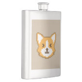 Kute pixeled dog face werpt kussen flacon (Rechts)