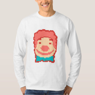Kute pixelelaangelijnde aangelijnde wervel werpt p t-shirt