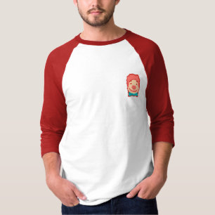 Kute pixelelaangelijnde aangelijnde wervel werpt p t-shirt