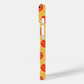Kute pixelvol oranje monstergezicht werpt kussen Case-Mate iPhone case (Achterkant / Links)