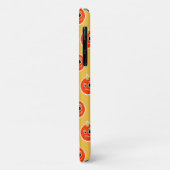 Kute pixelvol oranje monstergezicht werpt kussen Case-Mate iPhone case (Achterkant/links)