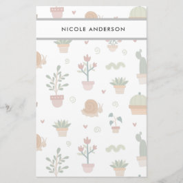 Kute Planten en Succulenten Briefpapier