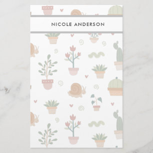 Kute Planten en Succulenten Briefpapier