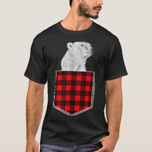 Kute polair Beer dat uit de mand loopt T-shirt