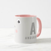 Kute polaire beer gepersonaliseerde kinderen mok (Voorkant rechts)