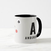 Kute polaire beer gepersonaliseerde kinderen mok (Voorkant rechts)