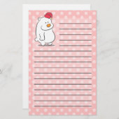 Kute polaire beer met polaire ondergrond van polad briefpapier (Voorkant / Achterkant)