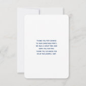 Kute polaire beren in kerstontwerp voor kerstmis i bedankkaart (Achterkant)