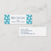 Kute Polar-beren in Santa Hats-kerstpatroon Mini Visitekaartje (Voorkant / Achterkant)