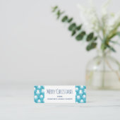 Kute Polar-beren in Santa Hats-kerstpatroon Mini Visitekaartje (Staand voorkant)