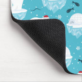 Kute Polar-beren in Santa Hats-kerstpatroon Muismat (Hoek)