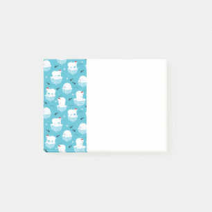 Kute Polar-beren in Santa Hats-kerstpatroon Post-it® Notes