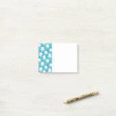 Kute Polar-beren in Santa Hats-kerstpatroon Post-it® Notes (Op bureau)