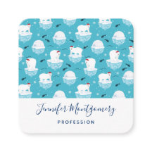 Kute Polar-beren in Santa Hats-kerstpatroon