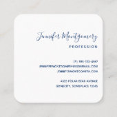 Kute Polar-beren in Santa Hats-kerstpatroon Vierkante Visitekaartje (Achterkant)