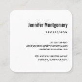 Kute Polar-beren in Santa Hats-kerstpatroon Vierkante Visitekaartje (Achterkant)