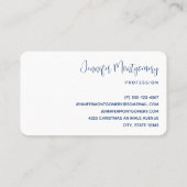 Kute Polar-beren in Santa Hats-kerstpatroon Visitekaartje (Achterkant)