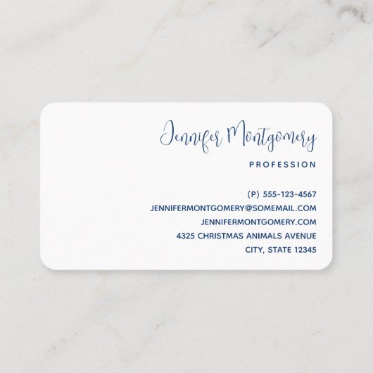 Kute Polar-beren in Santa Hats-kerstpatroon Visitekaartje (Achterkant)